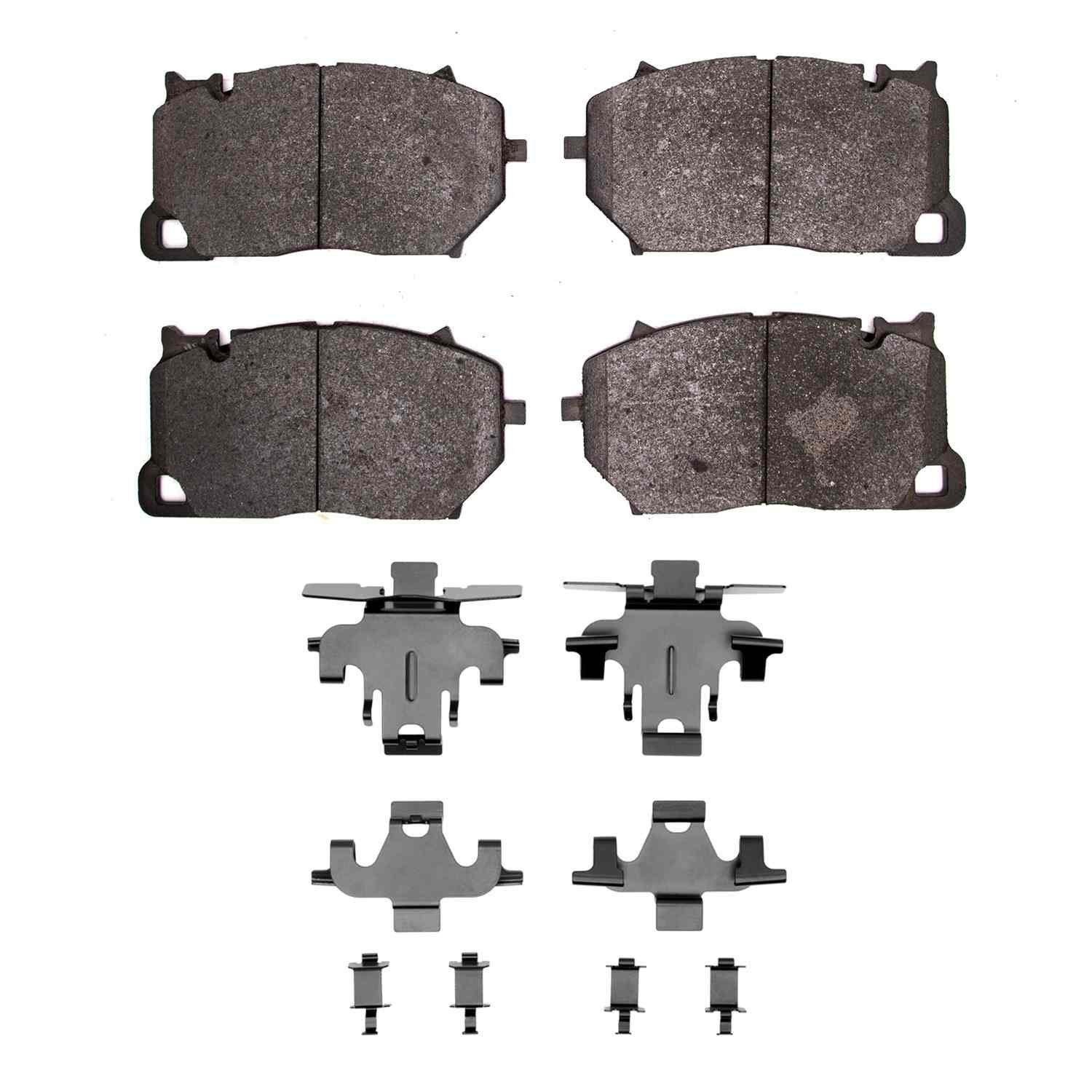 DF_4000189901_Fro.jpg Dynamic Friction 2016-2025 Audi S8 Front 4000 HybriDynamic Brake Pads and Hardware Kit - Image 1