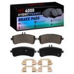 Dynamic Friction 2014-2024 Mercedes-Benz AMG GT 63 Rear 4000 HybriDynamic Brake Pads and Hardware Kit