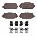 Dynamic Friction 2017-2025 Jeep Compass Rear 4000 HybriDynamic Brake Pads and Hardware Kit