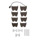 Dynamic Friction 2017-2022 Audi RS3 Front 4000 HybriDynamic Brake Pads and Hardware Kit