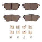 Dynamic Friction 2017-2025 Mitsubishi Outlander Rear 4000 HybriDynamic Brake Pads and Hardware Kit