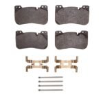 Dynamic Friction 2018-2025 BMW X6 Front 4000 HybriDynamic Brake Pads and Hardware Kit