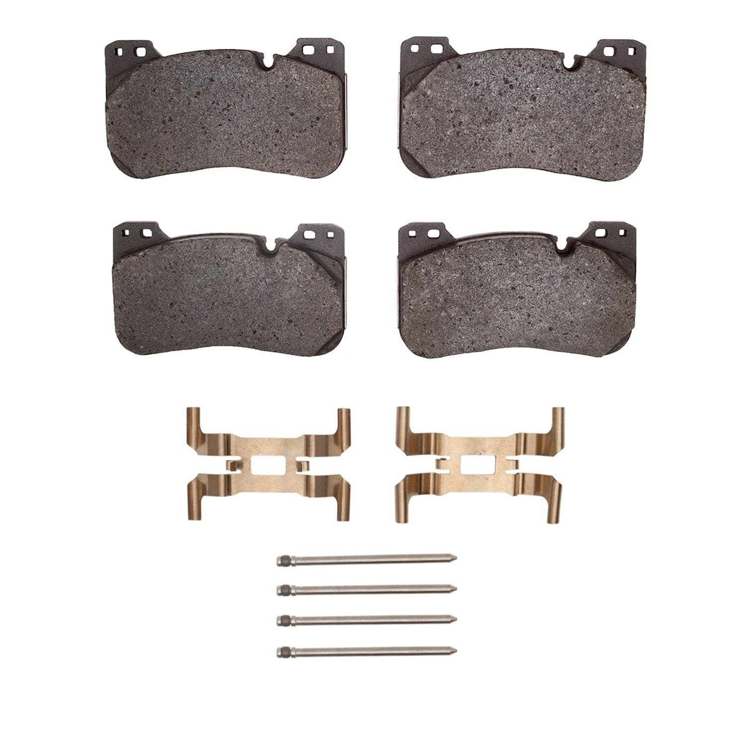 DF_4000215501_Fro.jpg Dynamic Friction 2018-2025 BMW X6 Front 4000 HybriDynamic Brake Pads and Hardware Kit - Image 1