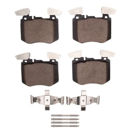 Dynamic Friction 2016-2023 Mercedes-Benz GLC300 Front 4000 HybriDynamic Brake Pads and Hardware Kit
