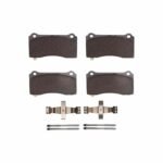 Dynamic Friction 2017-2025 Tesla Model 3 Front 4000 HybriDynamic Brake Pads and Hardware Kit