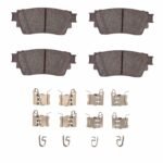 Dynamic Friction 2021-2025 Infiniti QX60 Rear 4000 HybriDynamic Brake Pads and Hardware Kit