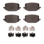 Dynamic Friction 2020-2025 Ford Mustang Rear 4000 HybriDynamic Brake Pads and Hardware Kit