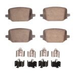 Dynamic Friction 2020-2025 Ford Explorer Rear 4000 HybriDynamic Brake Pads and Hardware Kit