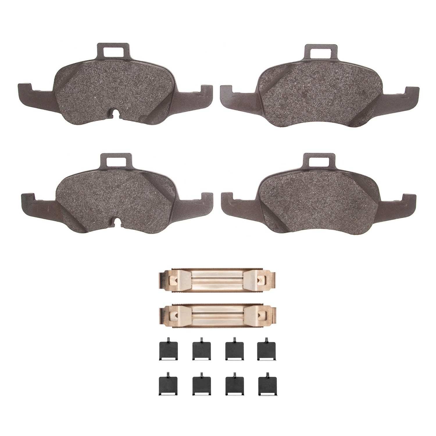 DF_4000224101_Fro.jpg Dynamic Friction 2016-2023 Audi TTS Quattro Front 4000 HybriDynamic Brake Pads and Hardware Kit - Image 1