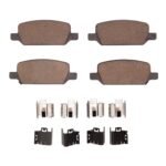 Dynamic Friction 2017-2025 Tesla Model 3 Rear 4000 HybriDynamic Brake Pads and Hardware Kit