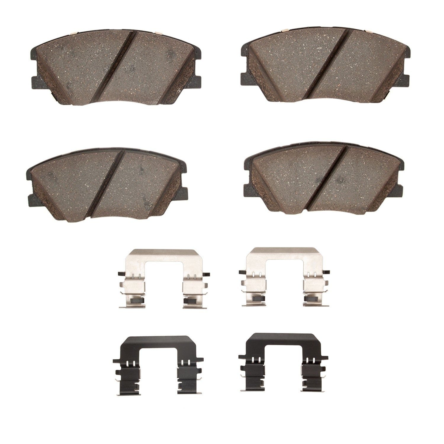 DF_4000228701_Fro.jpg Dynamic Friction 2020-2022 Kia Soul Front 4000 HybriDynamic Brake Pads and Hardware Kit - Image 1