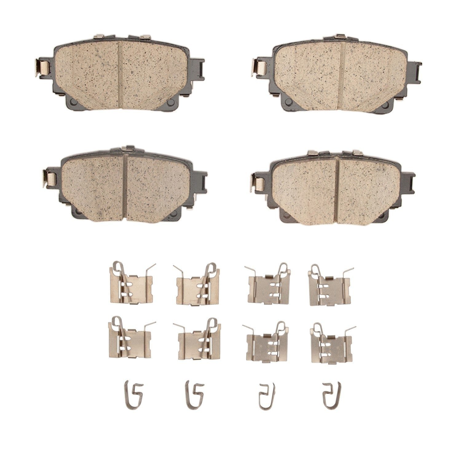 DF_4000230501_Fro.jpg Dynamic Friction 2020-2025 Lexus RX450h+ Rear 4000 HybriDynamic Brake Pads and Hardware Kit - Image 1