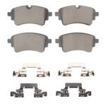 Dynamic Friction 2020-2025 Audi SQ5 Rear 4000 HybriDynamic Brake Pads and Hardware Kit