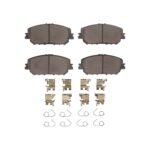 Dynamic Friction 2021-2025 Nissan Rogue Front 4000 HybriDynamic Brake Pads and Hardware Kit