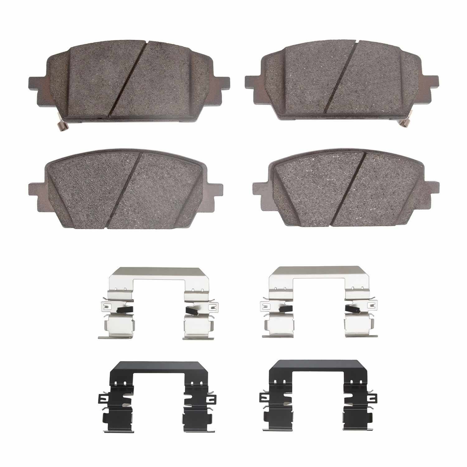 DF_4000238001_Fro.jpg Dynamic Friction 2021-2026 Genesis G80 Front 4000 HybriDynamic Brake Pads and Hardware Kit - Image 1