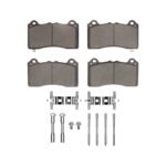 Dynamic Friction 2021-2025 Ford Mustang Mach-E Front 4000 HybriDynamic Brake Pads and Hardware Kit