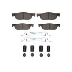 Dynamic Friction 2022-2025 Acura MDX Front 4000 HybriDynamic Brake Pads and Hardware Kit