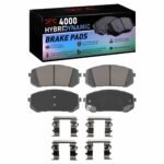 Dynamic Friction 2021-2025 Hyundai Elantra Front 4000 HybriDynamic Brake Pads and Hardware Kit