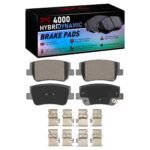 Dynamic Friction 2021-2025 Hyundai Sonata Rear 4000 HybriDynamic Brake Pads and Hardware Kit
