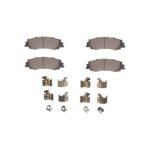 Dynamic Friction 2022-2024 Lexus GX550 Rear 4000 HybriDynamic Brake Pads and Hardware Kit