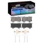 Dynamic Friction 2022-2025 Lexus LX600 Front 4000 HybriDynamic Brake Pads and Hardware Kit