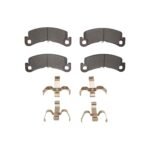 Dynamic Friction 2021-2025 Tesla Model S Front 4000 HybriDynamic Brake Pads and Hardware Kit