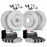 Dynamic Friction 2020-2025 Mazda CX-30 Front & Rear Geospec Rotors with 5000 Advanced Brake Pads w/Hardware