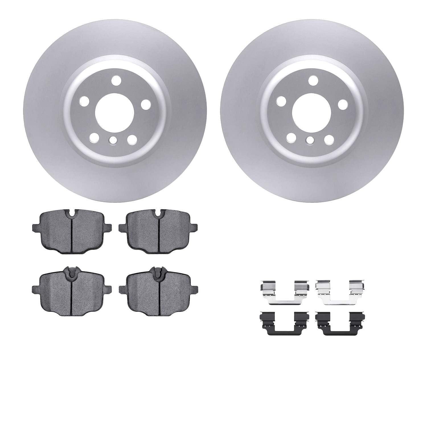 DF_461231075_Fro.jpg Dynamic Friction 2016-2025 BMW 840i Gran Coupe Rear Geospec Rotors with Euro 5000 Ceramic Brake Pads w/Hardware - Image 1