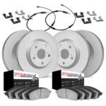 Dynamic Friction 2016-2022 BMW 750Li xDrive Front & Rear Geospec Rotors with Euro 5000 Ceramic Pads w/Sensor/Hardware