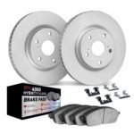 Dynamic Friction 2017-2025 Audi RS5 Sportback Front Geospec Rotors w/4000 HybriDynamic Brake Pads w/Hardware