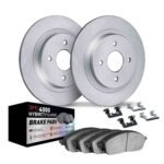 Dynamic Friction 1985-1998 Volkswagen Jetta/Golf/Scirocco Rear Geospec Rotors w/4000 HybriDynamic Pads w/Hardware