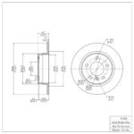 Dynamic Friction 1991-1999 BMW 323is Rear Brake Rotor (280x10 Solid) - Image 4