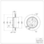 Dynamic Friction 2001-2005 BMW 325ix Rear Brake Rotor (294x18.8 Vented) - Image 4
