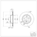 Dynamic Friction 2011-2016 BMW 528i xDrive Front Brake Rotor (330x24 Vented) - Image 4