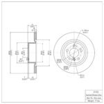 Dynamic Friction 2011-2018 BMW X3 Rear Brake Rotor (330x20 Vented) - Image 4