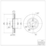 Dynamic Friction 2011-2016 MINI Cooper Countryman Front Brake Rotor (307x24 Vented) - Image 4