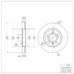 Dynamic Friction 2000-2009 Audi A4 (USA/Canada) Rear Brake Rotor (287x12 Solid) - Image 4