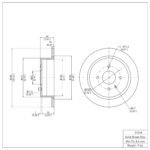 Dynamic Friction 1984-1991 BMW 325is Rear GeoSPEC Coated Rotor (258x10 Solid) - Image 4