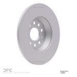 Dynamic Friction 2016-2025 Audi Q3 Rear GeoSPEC Coated Rotor (300x12 Solid) - Image 6