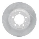 Dynamic Friction 2007-2016 Porsche 911 Rear Right Slotted Silver Brake Rotor