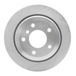 Dynamic Friction 2001-2005 BMW 325ix Rear Left Slotted Silver Brake Rotor