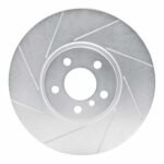 Dynamic Friction 2002-2006 BMW X5 Front Left Slotted Silver Brake Rotor