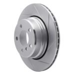 Dynamic Friction 2002-2006 BMW X5 Rear Right Slotted Silver Brake Rotor - Image 3