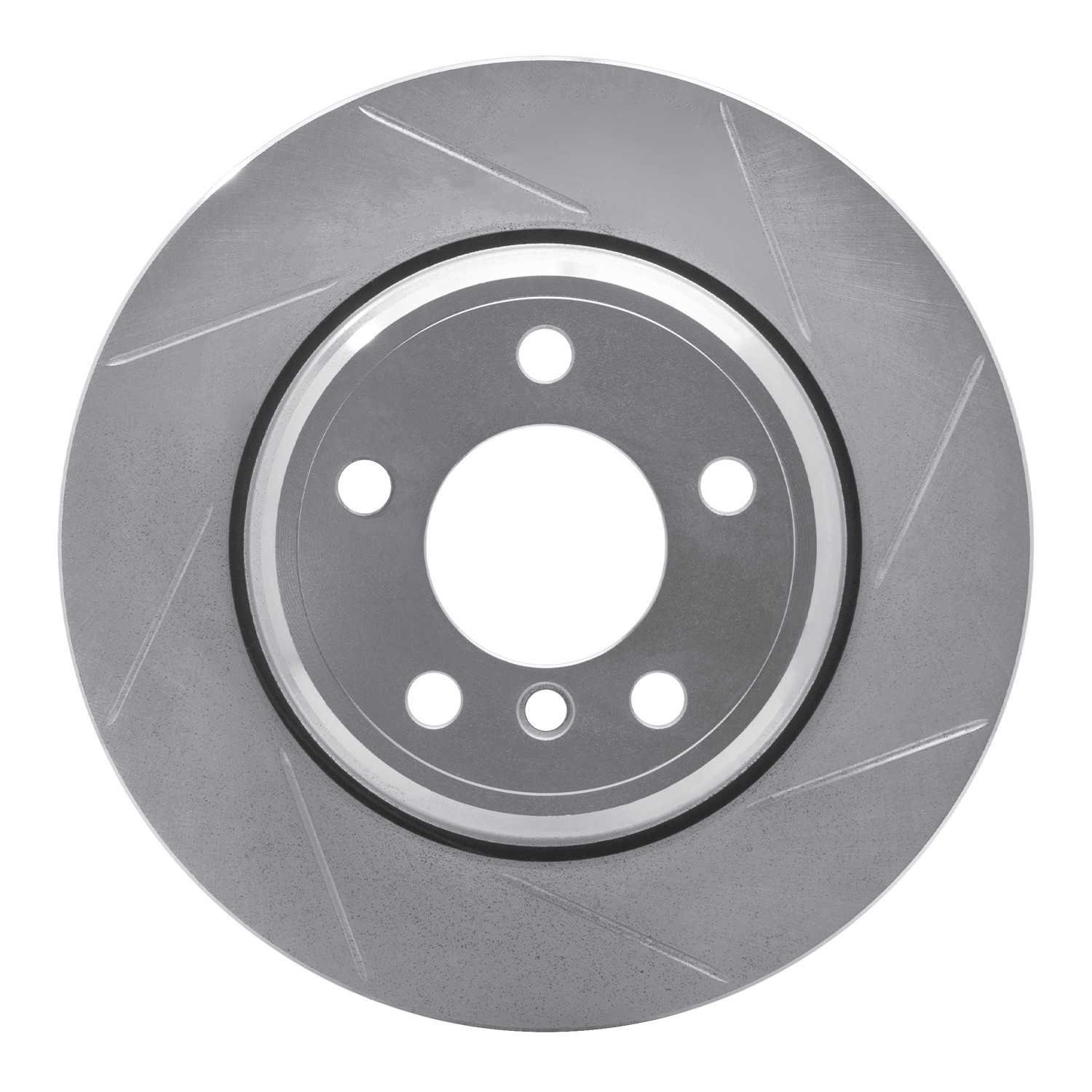 DF_61131138R_Fro.jpg Dynamic Friction 2002-2006 BMW X5 Rear Right Slotted Silver Brake Rotor - Image 1