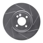 Dynamic Friction 2002-2006 MINI Cooper (Excl Clubman) Front Right Slotted Silver Brake Rotor