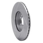 Dynamic Friction 2002-2006 MINI Cooper (Excl Clubman) Front Right Slotted Silver Brake Rotor - Image 5
