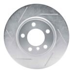 Dynamic Friction 2011-2016 MINI Cooper Countryman Front Left Slotted Silver Brake Rotor