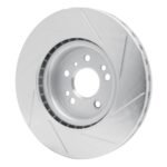 Dynamic Friction 2012-2018 Mercedes-Benz GLE300D Front Left Slotted Silver Brake Rotor - Image 5
