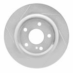 Dynamic Friction 2014-2019 Mercedes-Benz CLA250 Rear Left Slotted Silver Brake Rotor
