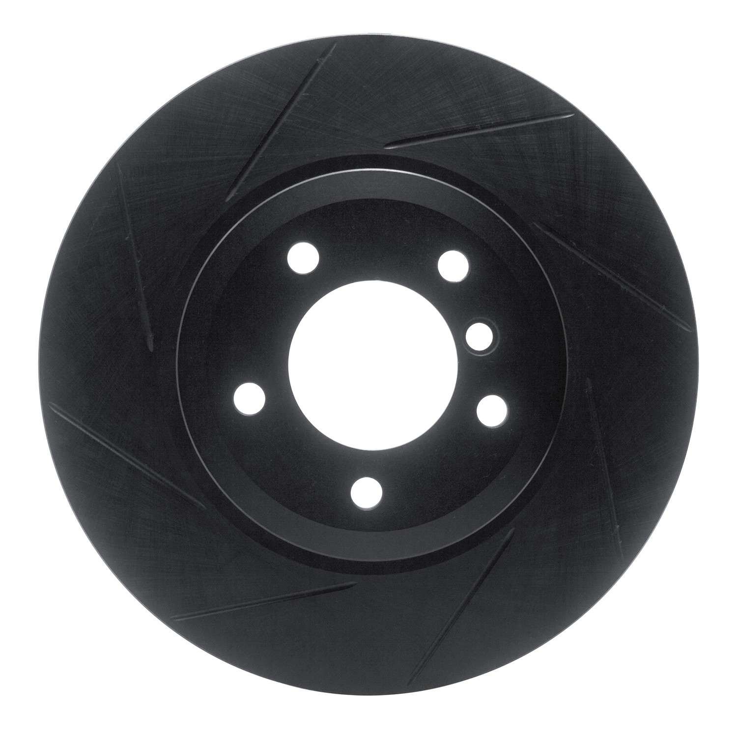 DF_61331048L_Fro.jpg R1 Concepts 01-08 BMW 330Ci Front Left Slotted Black Brake Rotor - Image 1